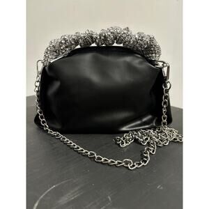 International concepts Beckie Ruched Embellished Handle Bag Evening Handbag